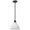 Nuvo Russel - 10 Inch Mini Pendant - Matte Black with Satin White Glass 60/8024 - alternate 1